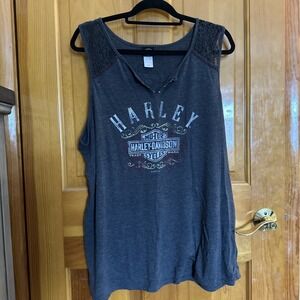 Harley Davidson Women's Tank, 3X Chicago! Graphic Biker Logo